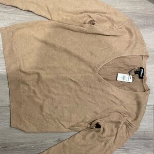 Express Wool Knit Tan Sweater NWT
